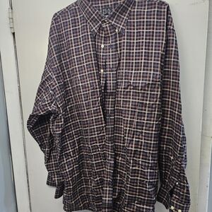 Polo by Ralph Lauren Men's Plaid Shirt - Blue and Red